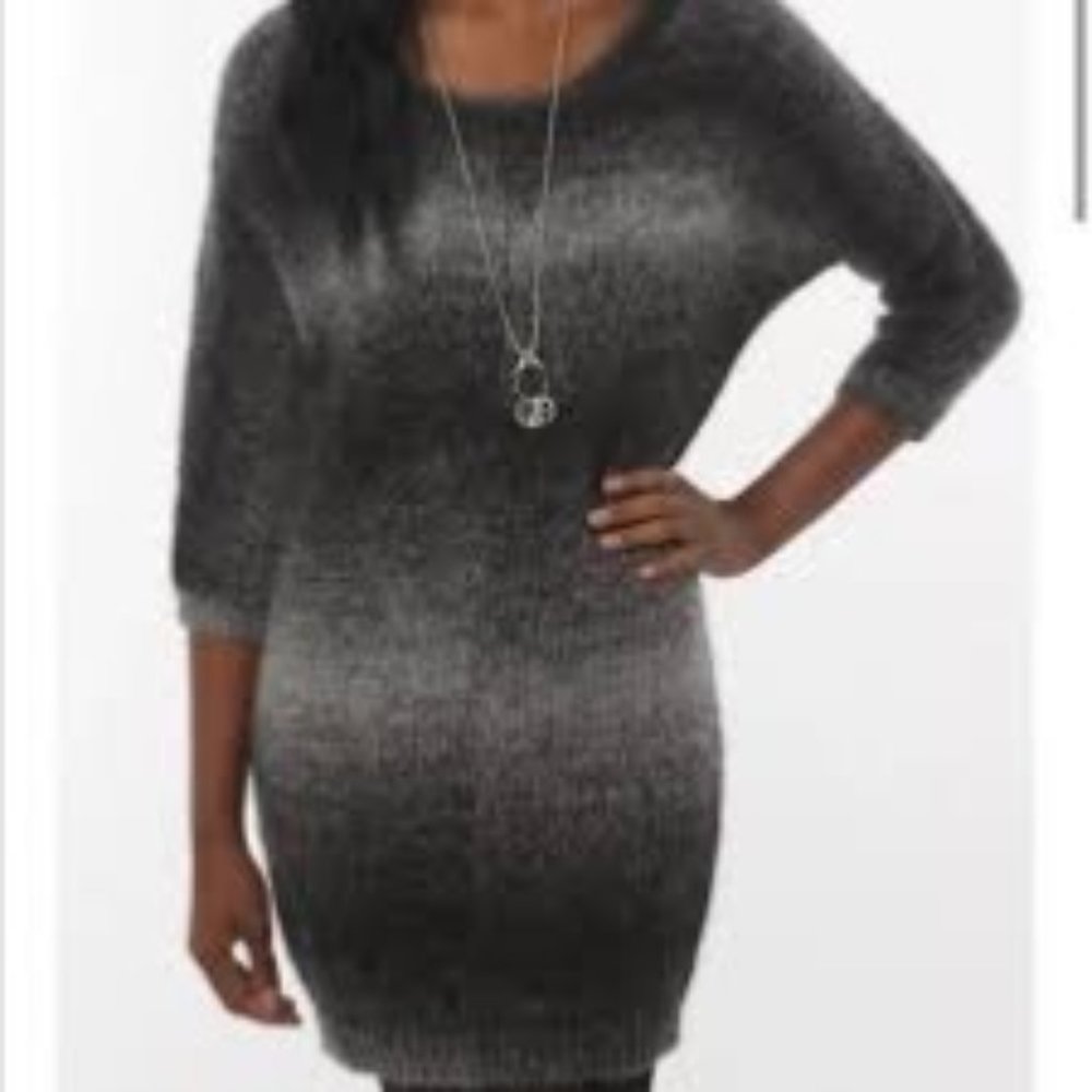 ECOTE Wool Mohair Gradient Pullover Knit Sweater Dress Size Large